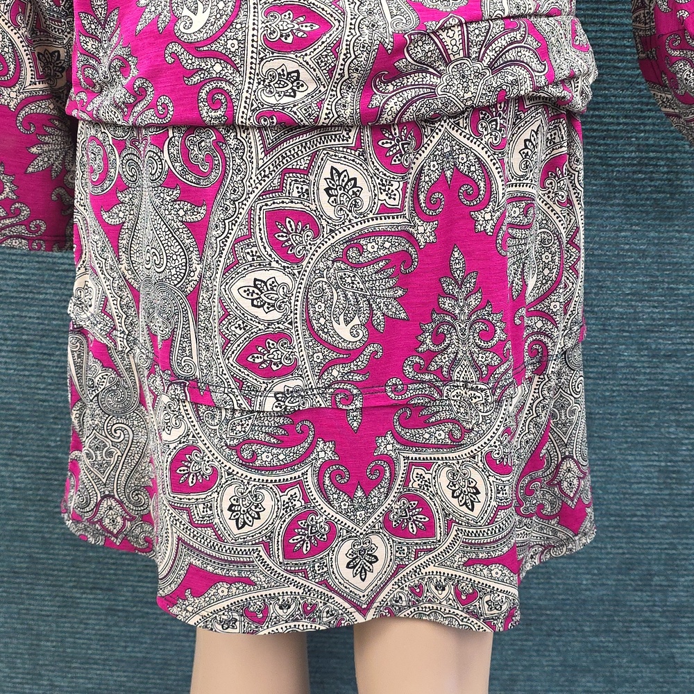 Karl Lagerfeld Paisley Dress, Rare,  Hard To Find! - Picture 12 of 16